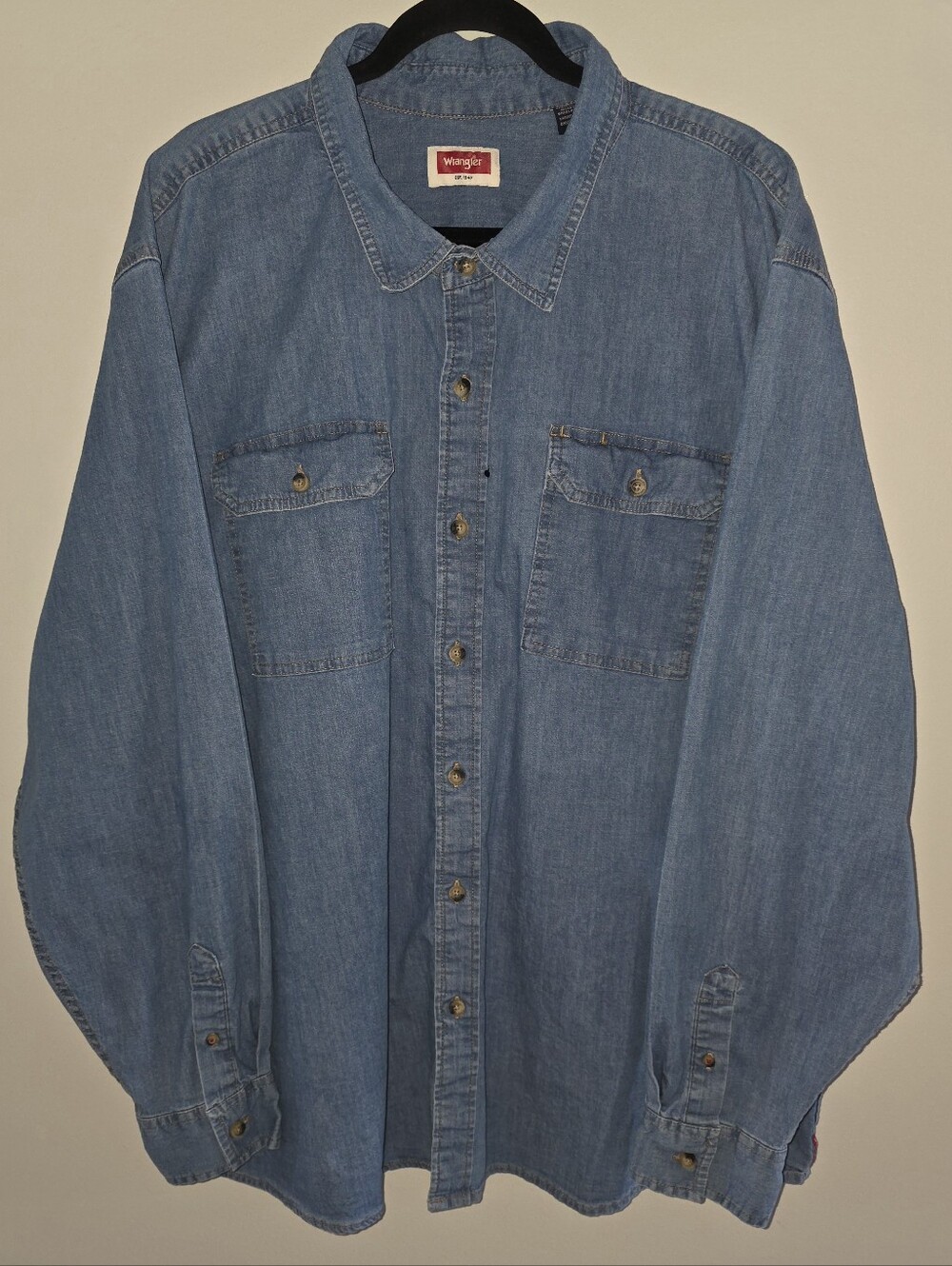 Wrangler Light Blue  Shirt Sx 3XL